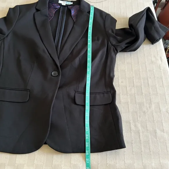 Boden Ponte Single Button Closure Stretchy Blazer