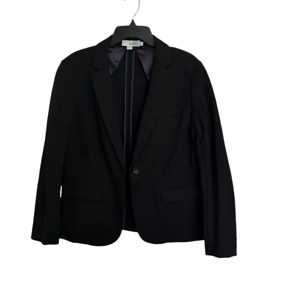 Boden Ponte Single Button Closure Stretchy Blazer