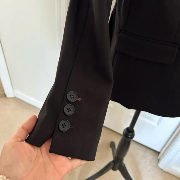 Boden Ponte Single Button Closure Stretchy Blazer
