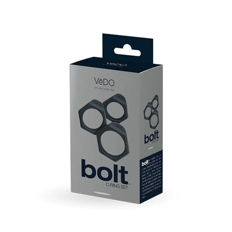 Bolt  Ring Set - Black