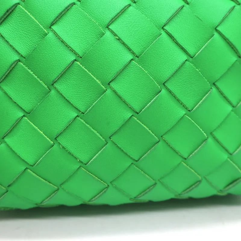 Bottega Veneta Mini Loop Camera Bag Parakeet Green Intrecciato Leather