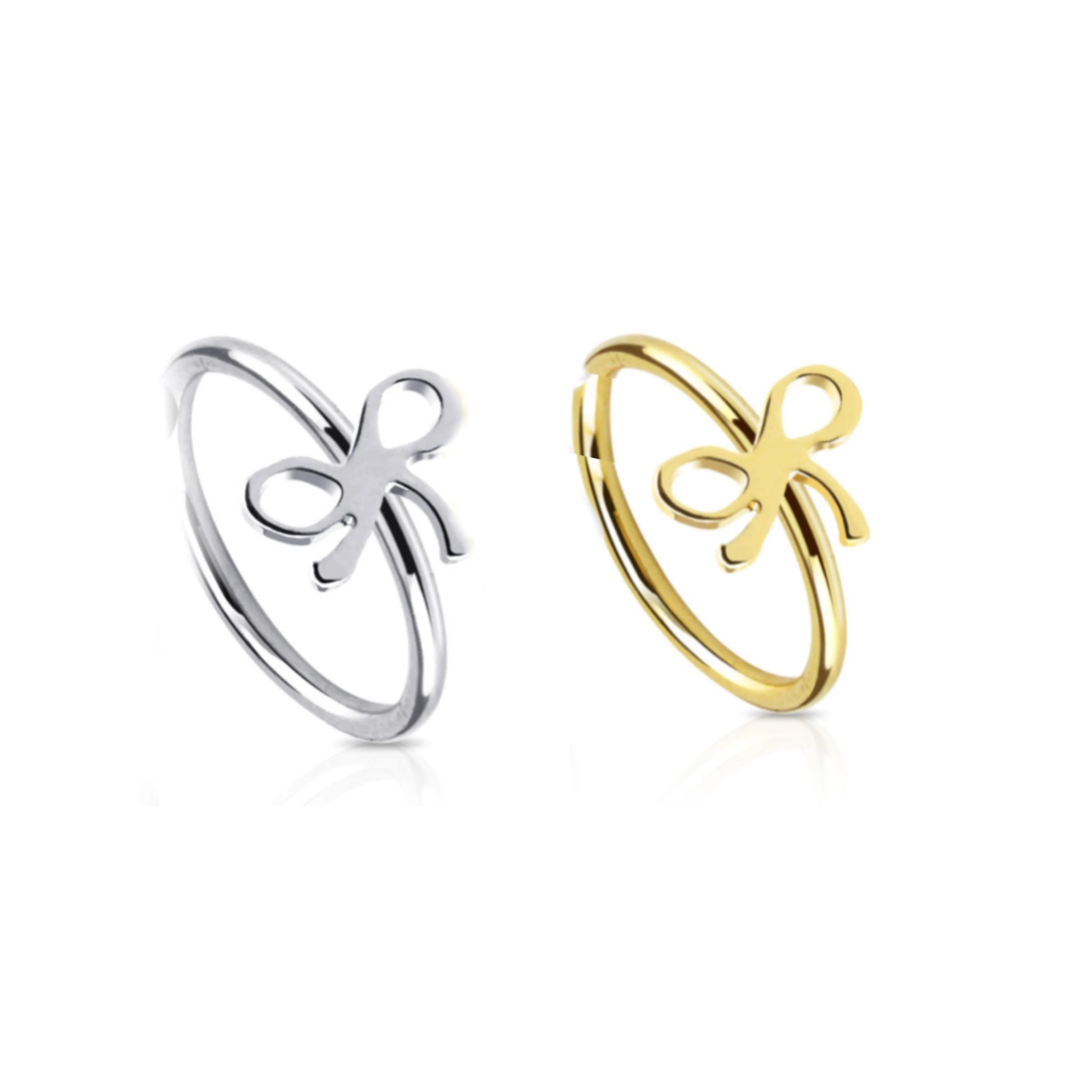 Bow Nose Hoop