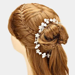 Bridal Crystal Rhinestone Bun Wrap Hair Pin