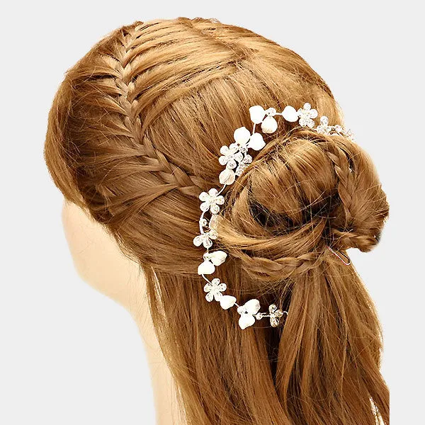 Bridal Crystal Rhinestone Bun Wrap Hair Pin