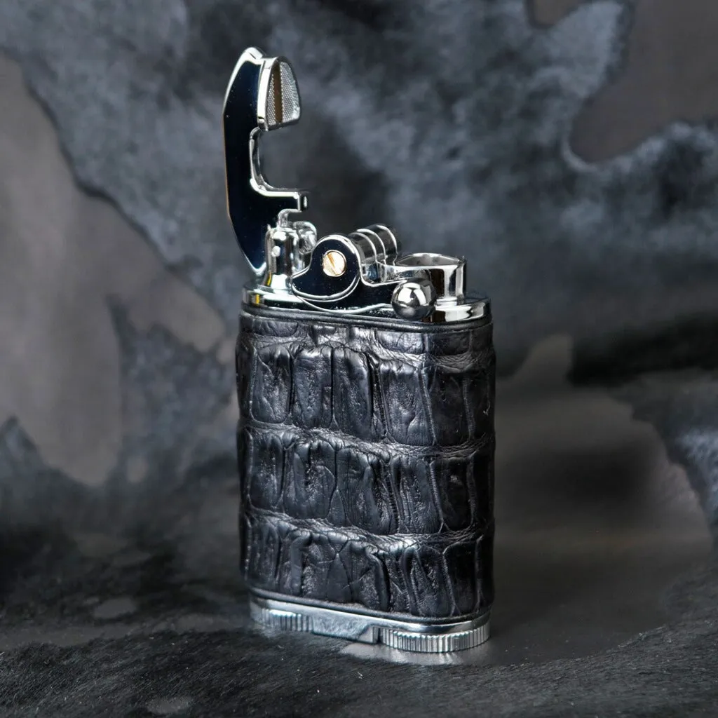 Brizard and Co Gatsby Table Lighter -Black Caiman