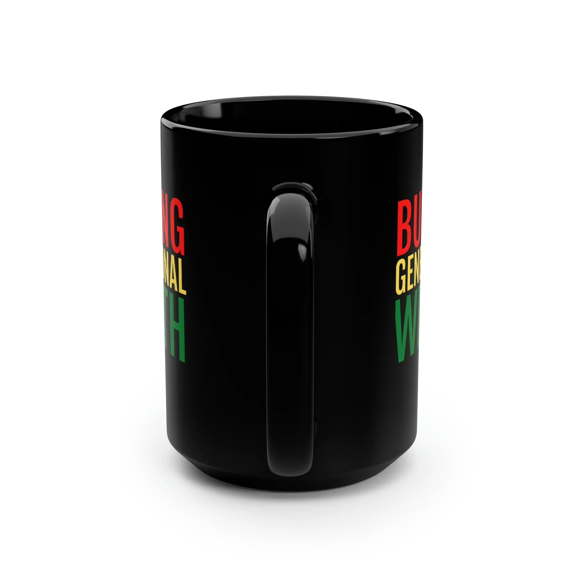 Building Generational Wealth (BHM Edition) Black Mug, 15oz