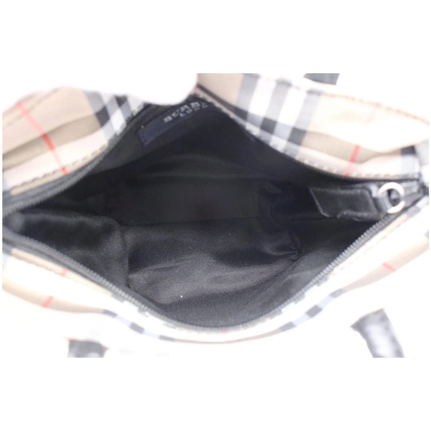 BURBERRY Mini Nova Check Canvas Tote Bag Beige