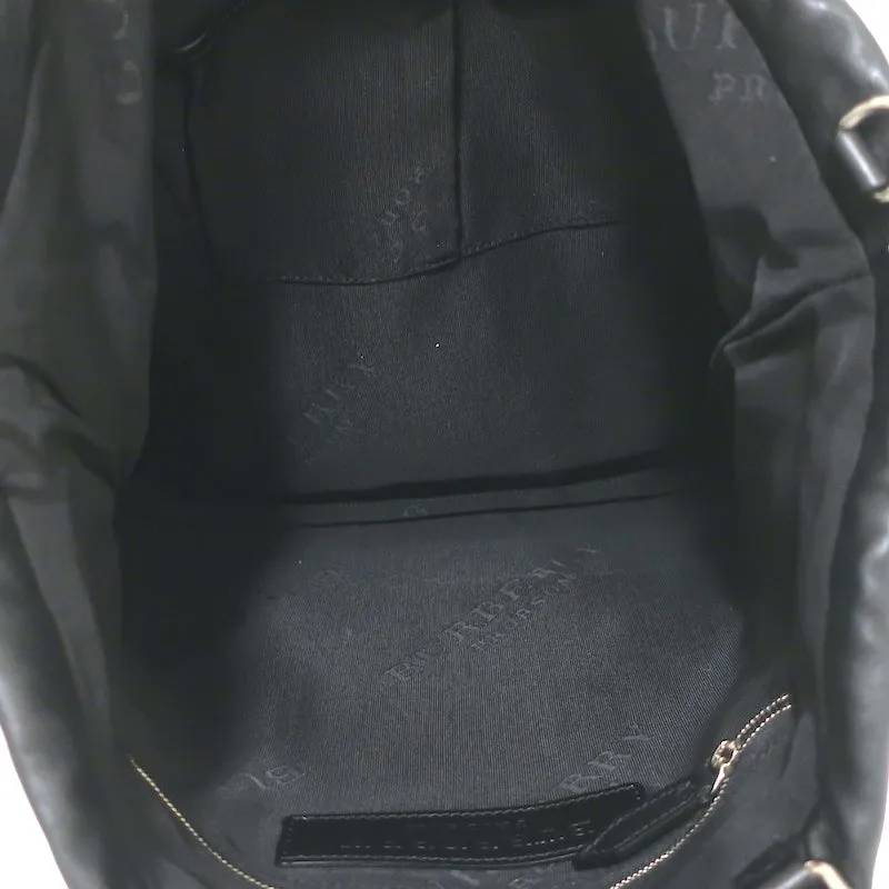 Burberry Prorsum Big Crush Tote Silver Cracked Leather Large Shoulder Bag