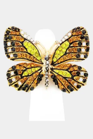 Butterfly Ring: Gold Mix