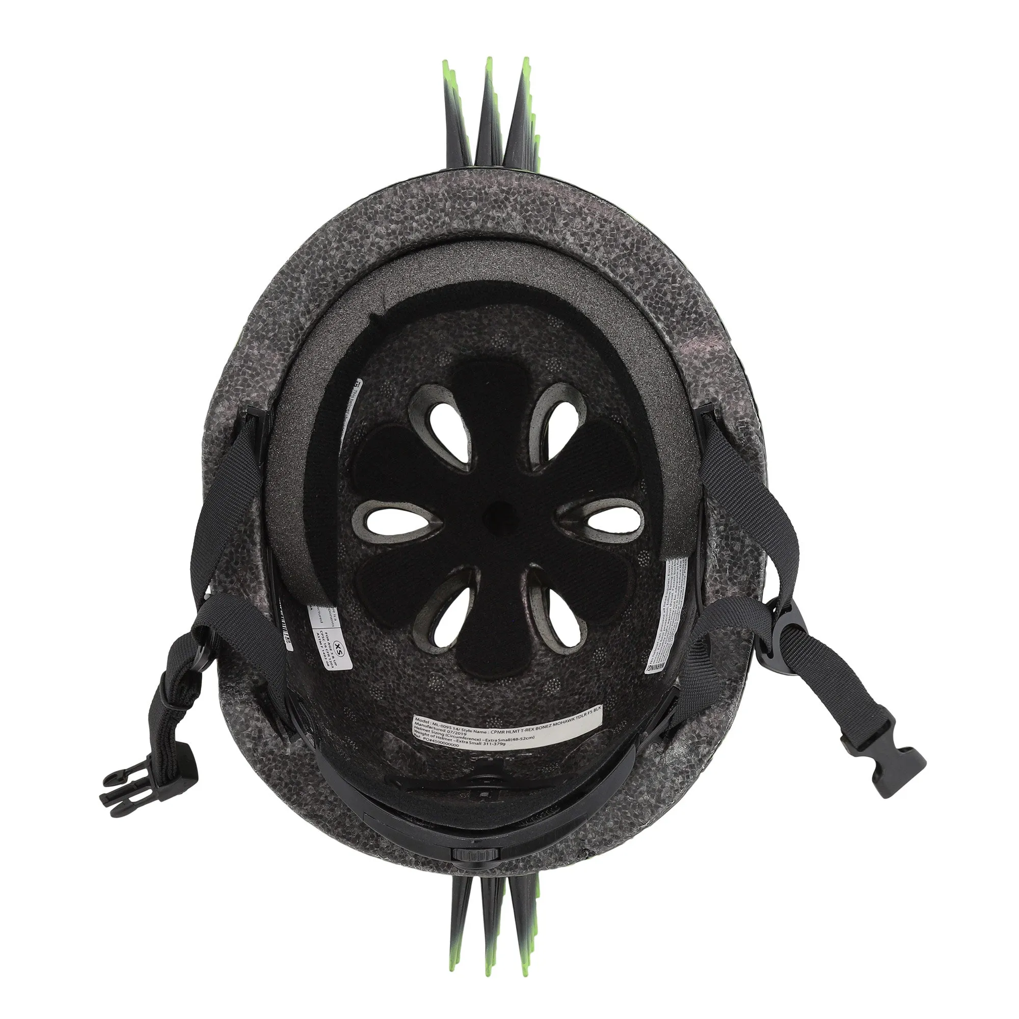 C-Preme Raskullz Child Helmet (5  Years) - T-Rex Bonez Mohawk