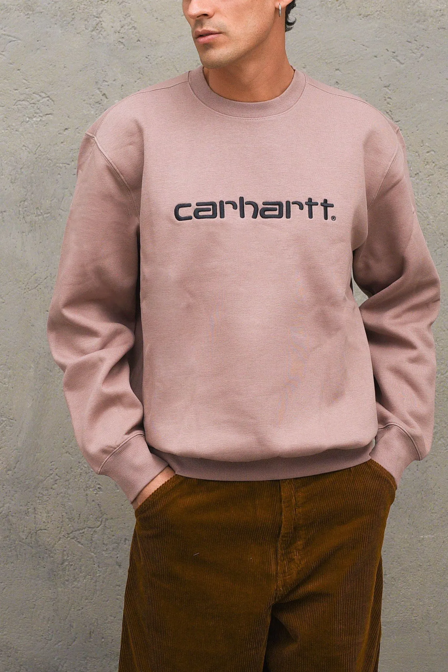 Carhartt Sweat - Earthy Pink/Black