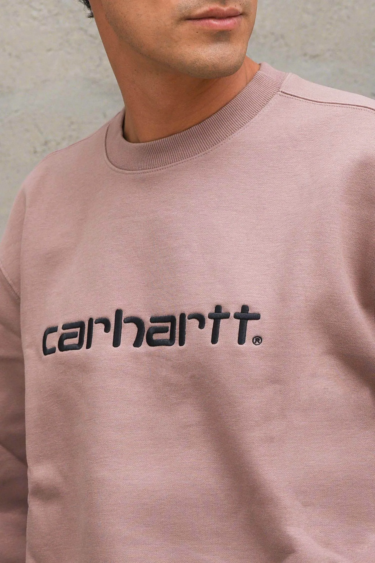 Carhartt Sweat - Earthy Pink/Black