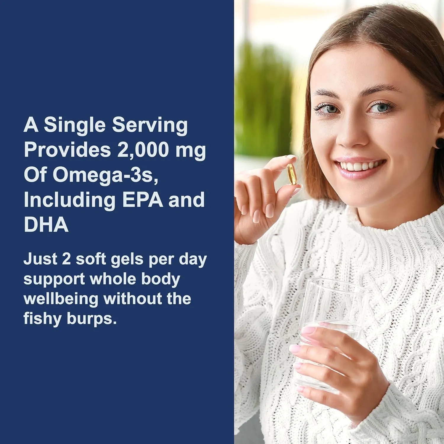 Carlson - Maximum Omega 2000, 2000 mg Omega-3 Fatty Acids Including EPA and DHA, Wild-Caught, Norwegian Fish Oil Supplement, Sustainably Sourced Fish Oil Capsules, Lemon, 180 Softgels
