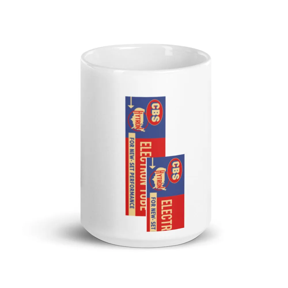 CBS Electron Tube White glossy mug