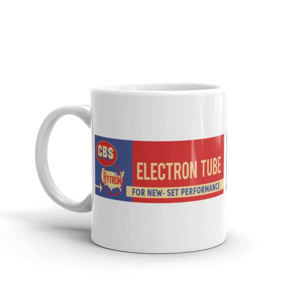 CBS Electron Tube White glossy mug