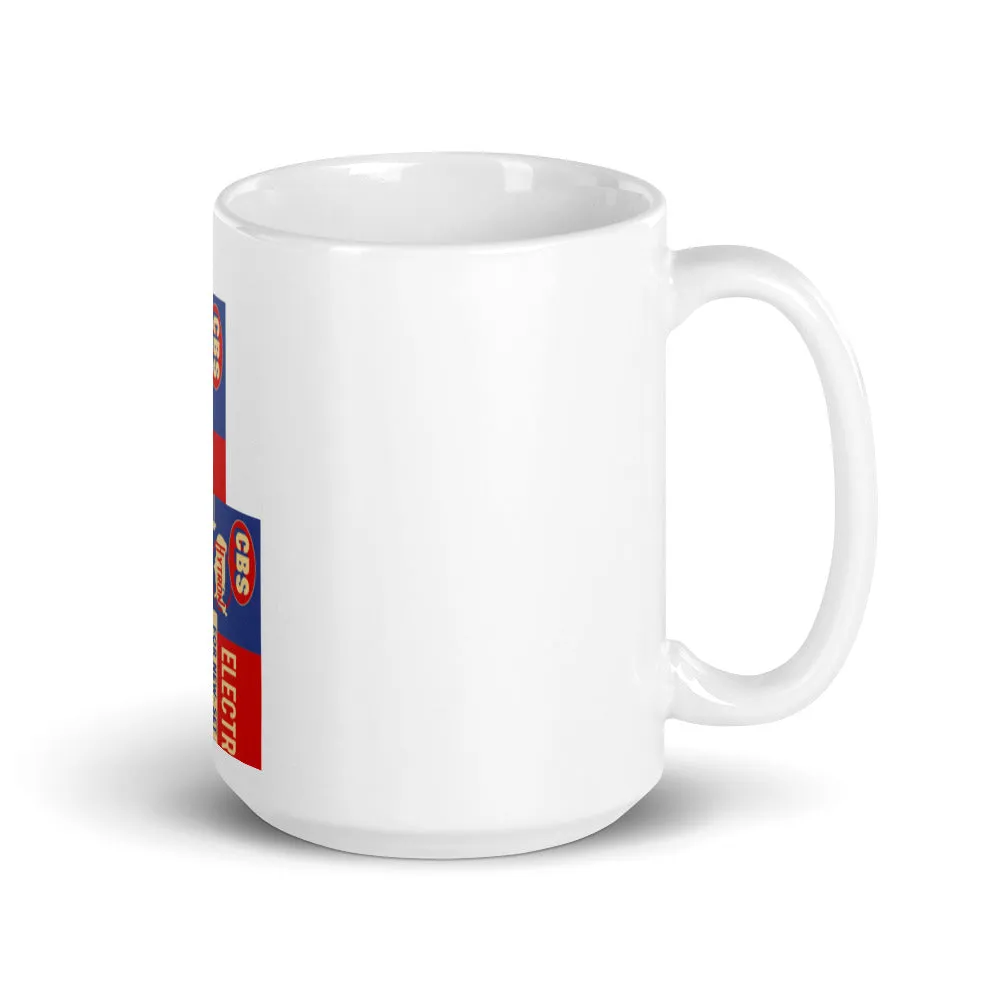CBS Electron Tube White glossy mug