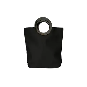Celine Black Nylon Mini Top Handle Bag