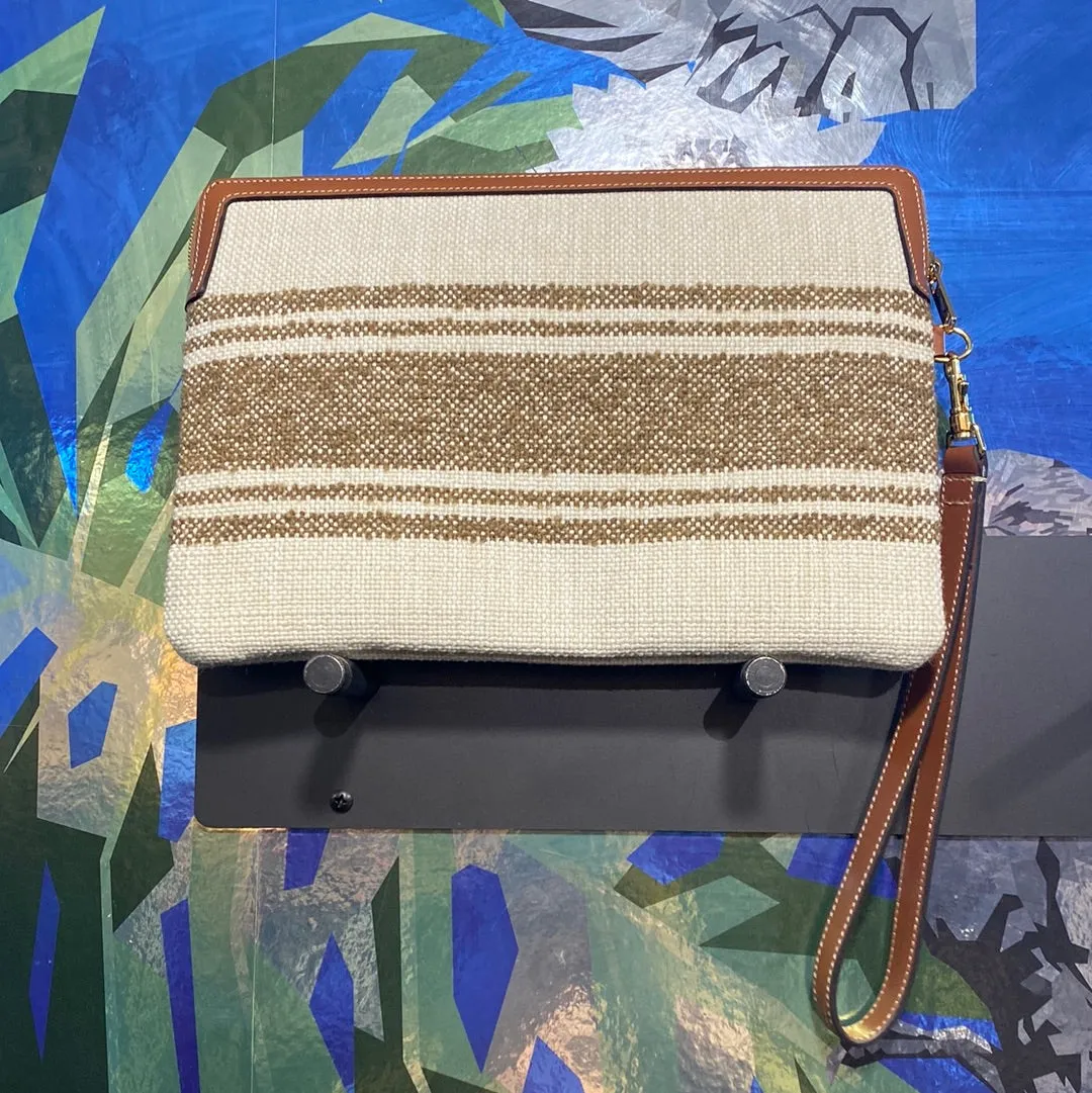 Celine Fabric Small Pouch with Strap