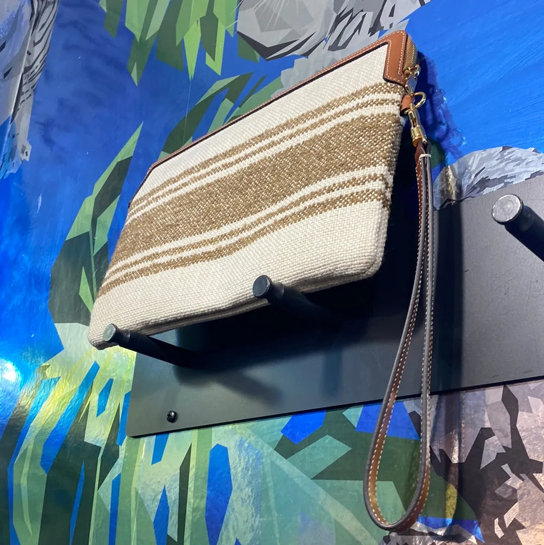 Celine Fabric Small Pouch with Strap