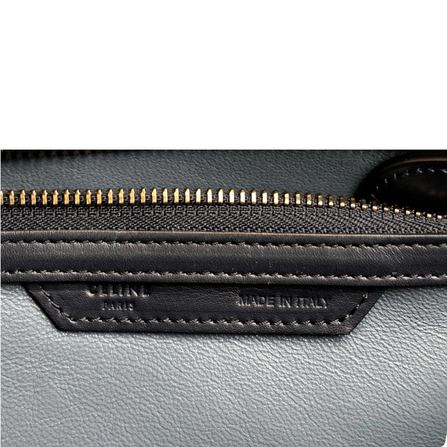 CELINE Luggage Calfskin Leather Tote Bag Tri-Color