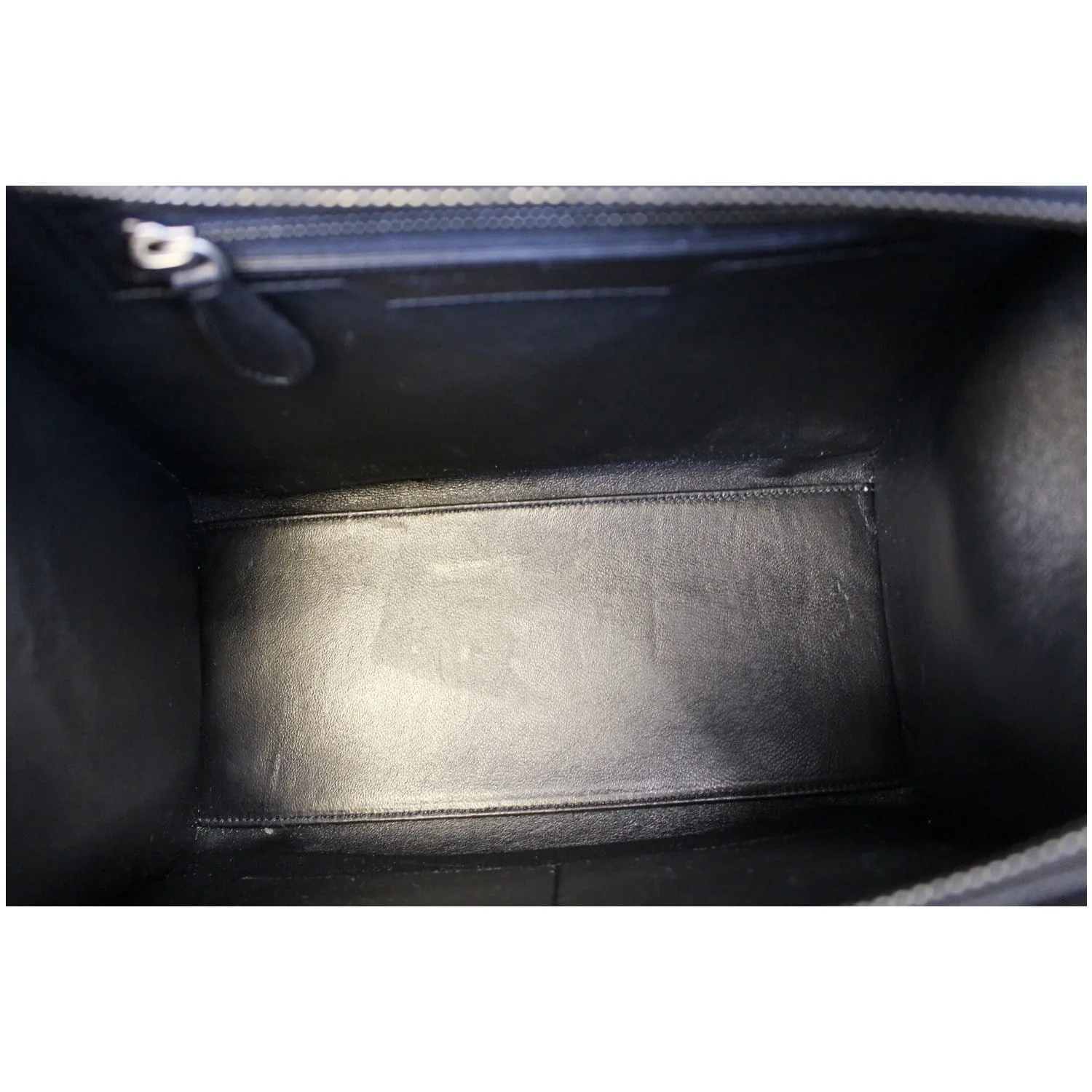 CELINE Mini Luggage Calfskin Leather Tote Bag Tri-Color
