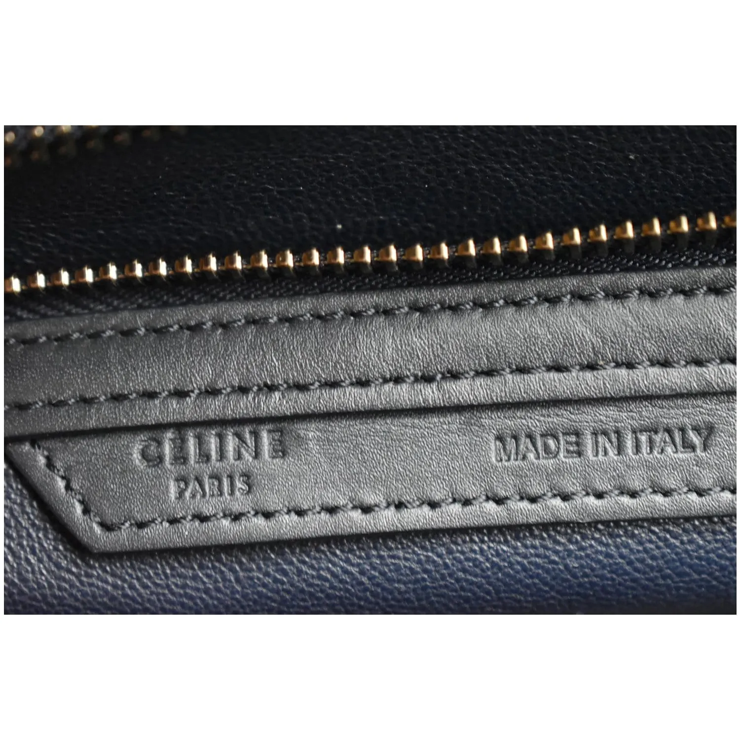 CELINE Mini Luggage Nubuck Calfskin Suede Leather Tote Bag Tri-Color