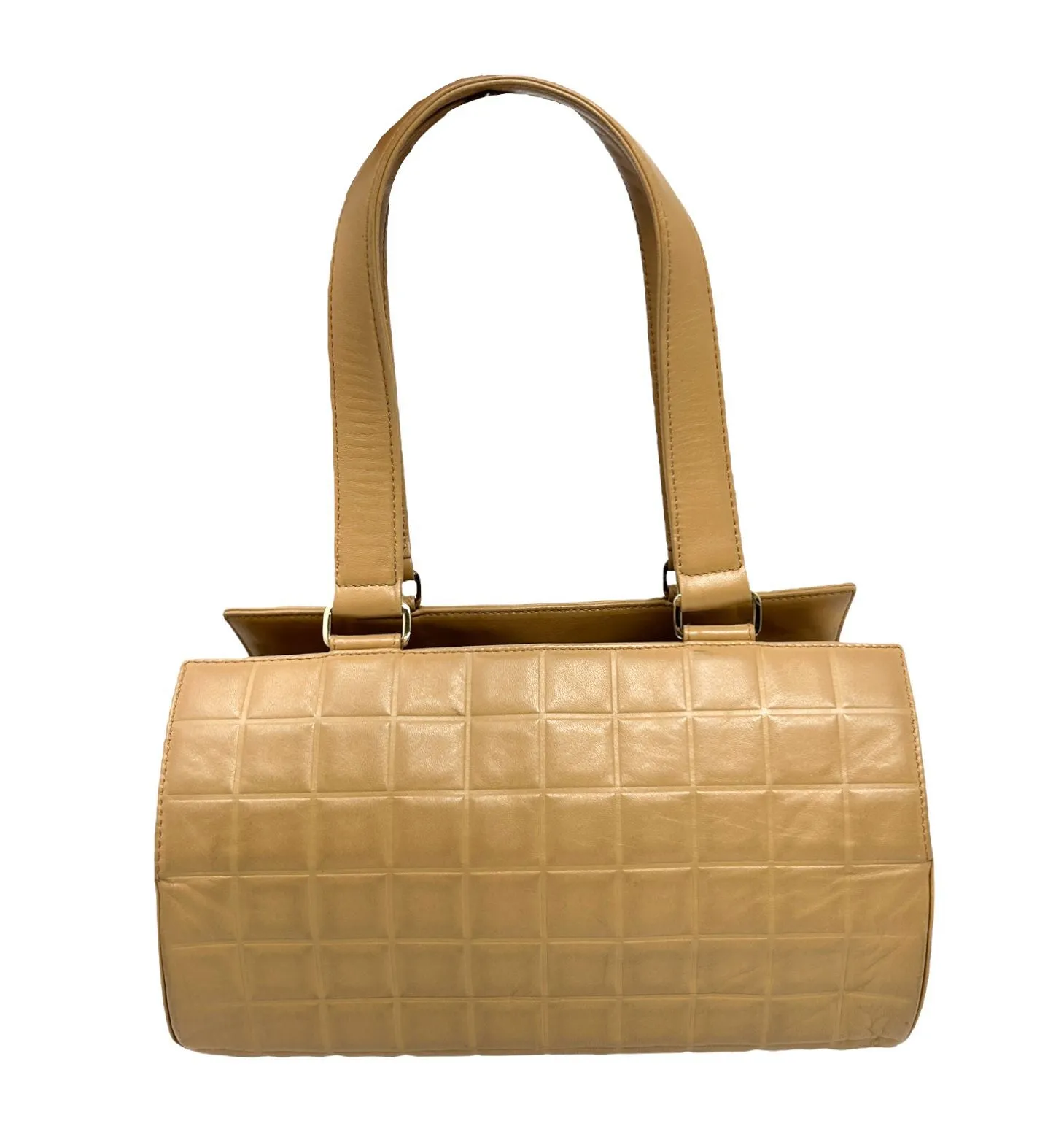 Chanel Tan Quilted Cylinder Bag