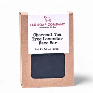 Charcoal Tea Tree Lavender Facial Bar Soap