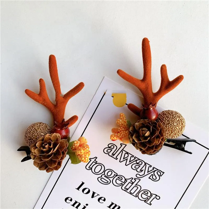 Christmas Cute Antler Hairpin