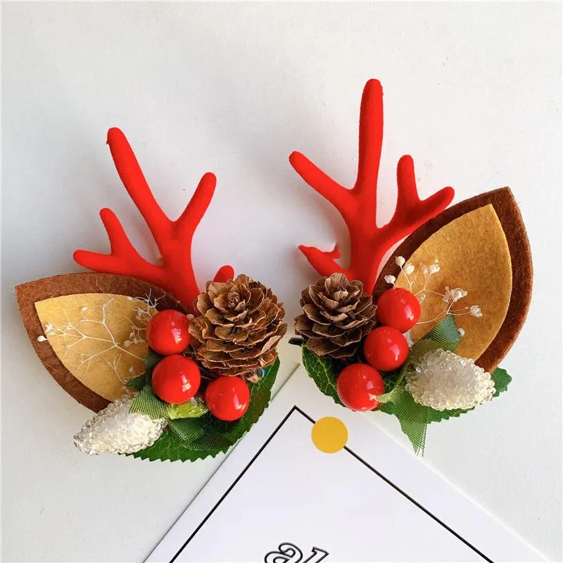 Christmas Cute Antler Hairpin
