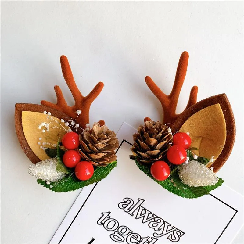 Christmas Cute Antler Hairpin