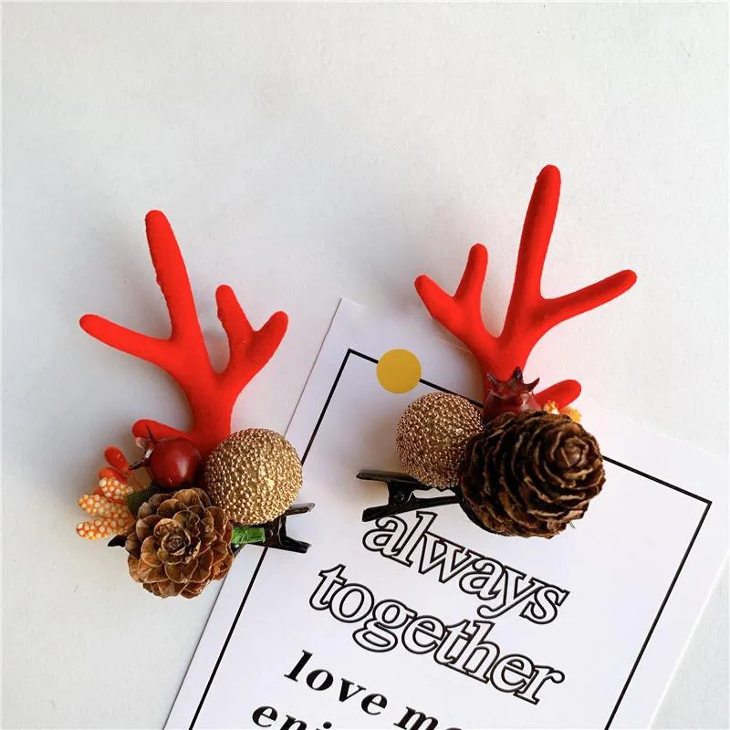 Christmas Cute Antler Hairpin