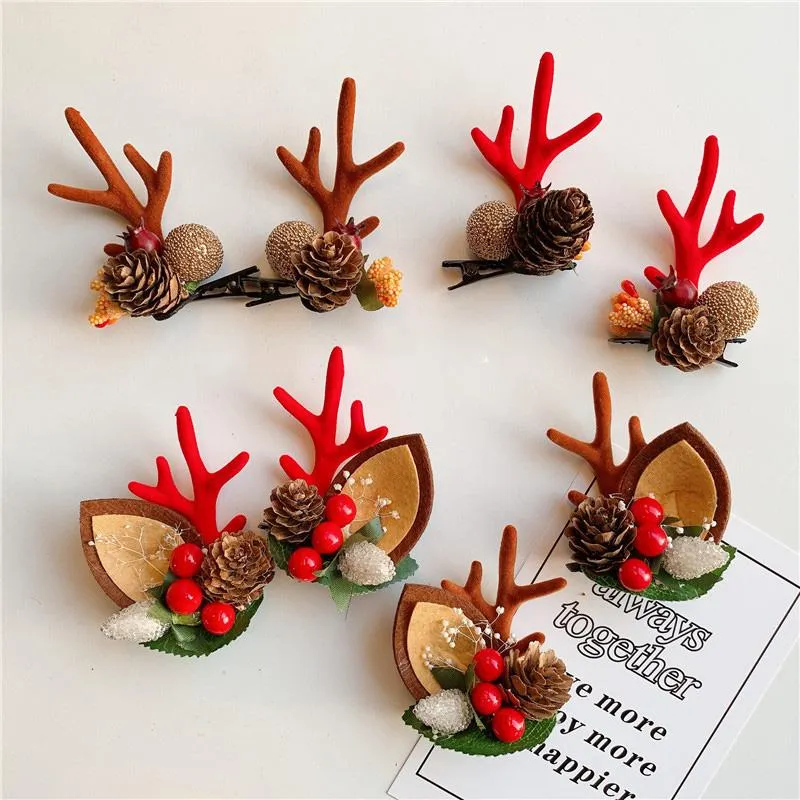 Christmas Cute Antler Hairpin