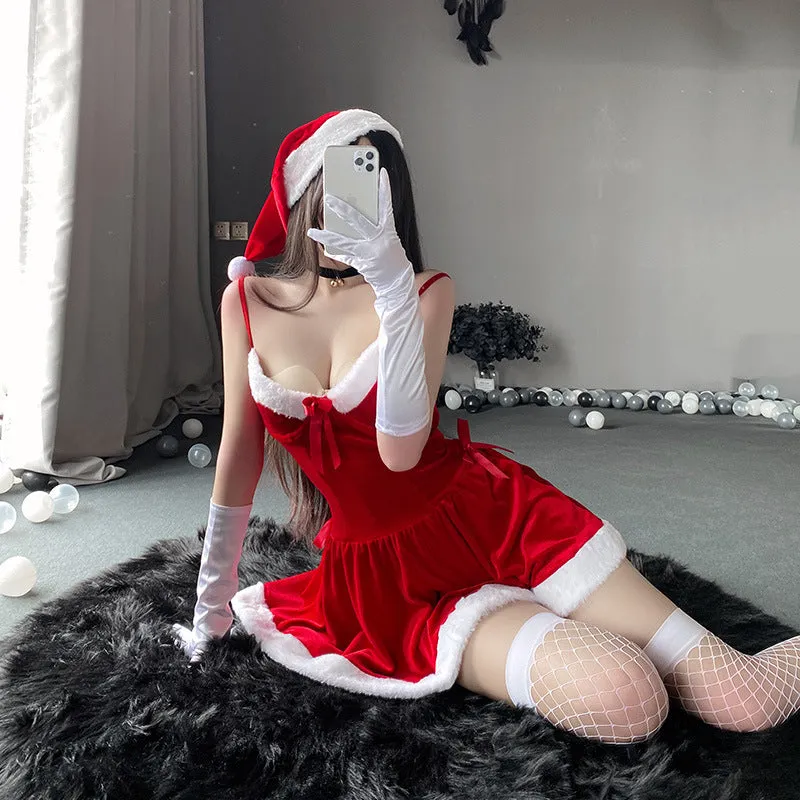 Christmas Red Velvet Dress