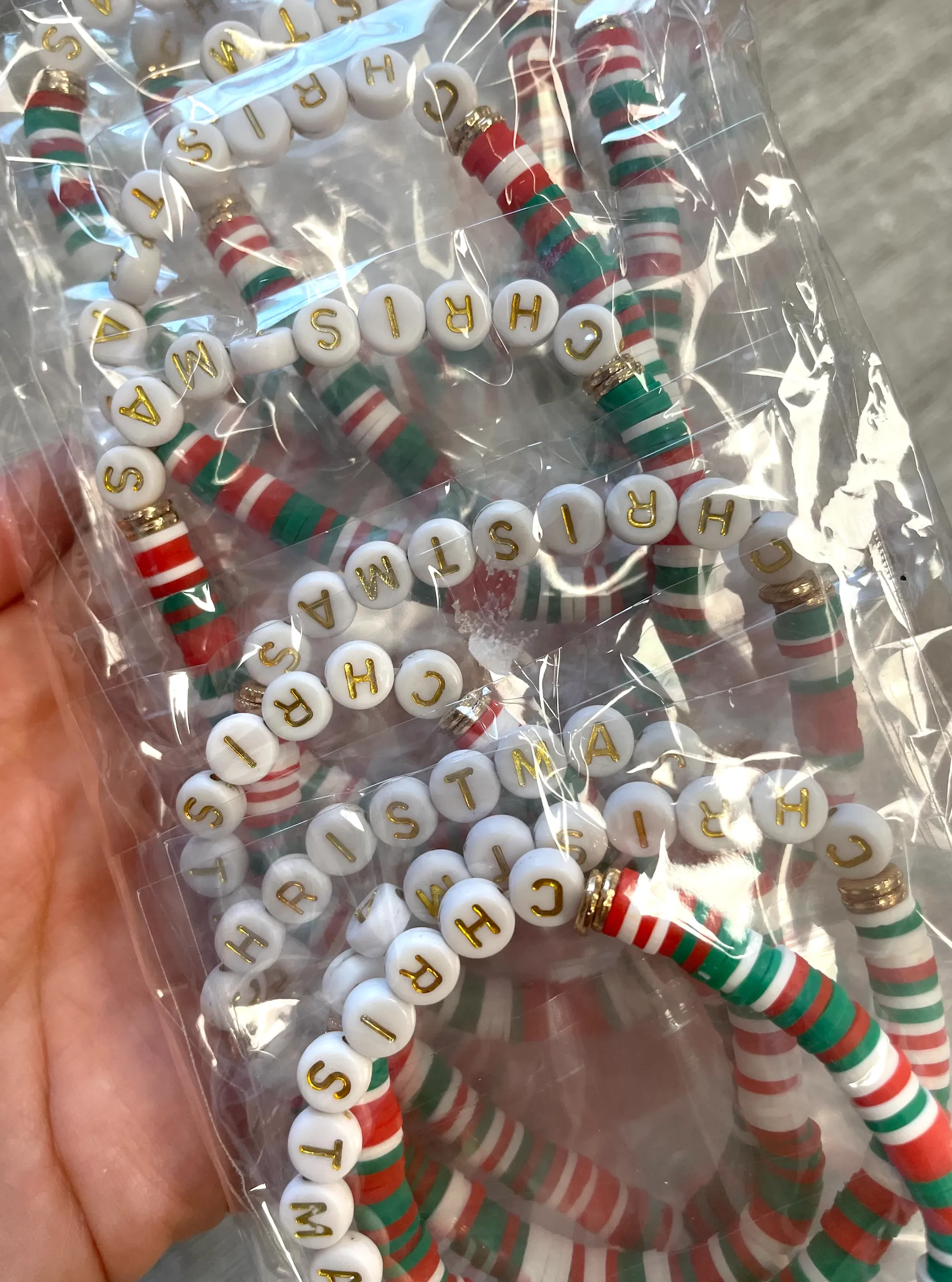 CHRISTMAS STRETCHY BRACELETS