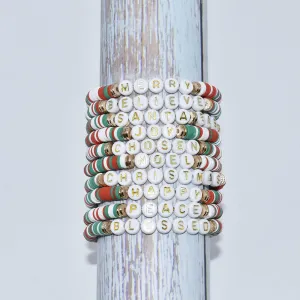 CHRISTMAS STRETCHY BRACELETS