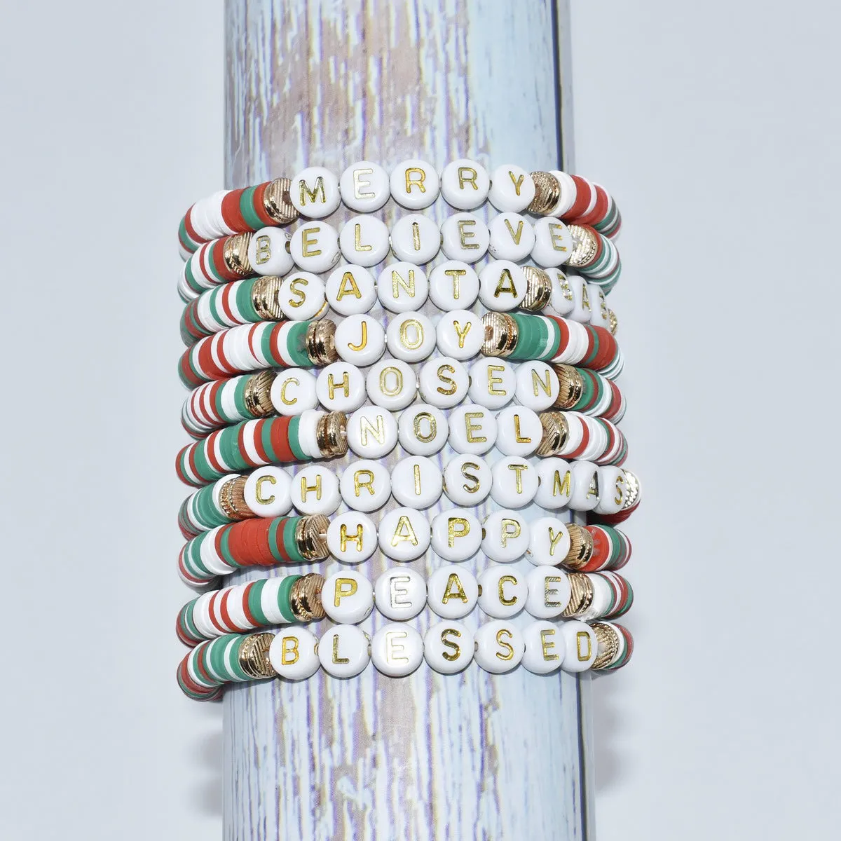 CHRISTMAS STRETCHY BRACELETS