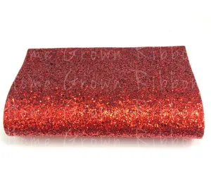 Chunky Glitter Sheet - Red