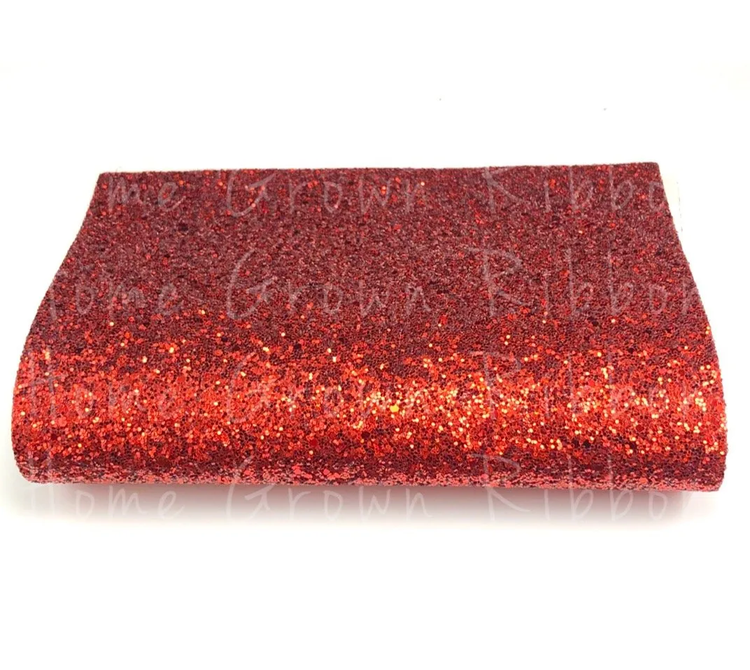 Chunky Glitter Sheet - Red