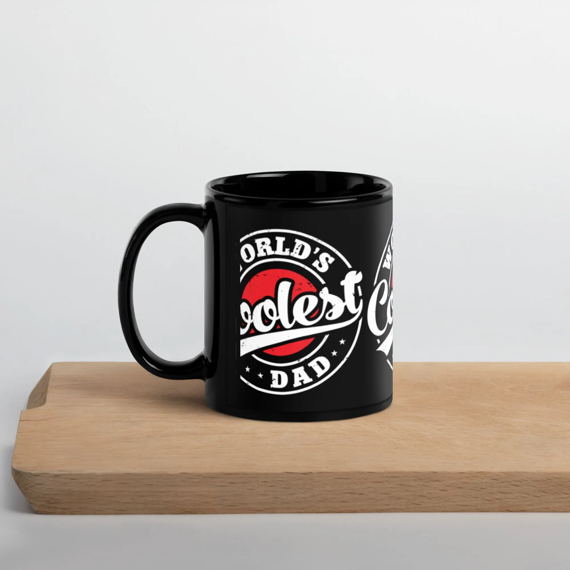 Coffee cup, Coffee Mug, Father's day, Black Glossy Mug