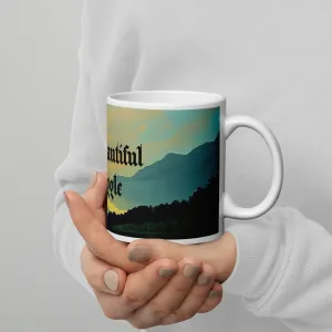Coffee cup, White glossy mug, Gift for dad, mom, friends, family, teacher