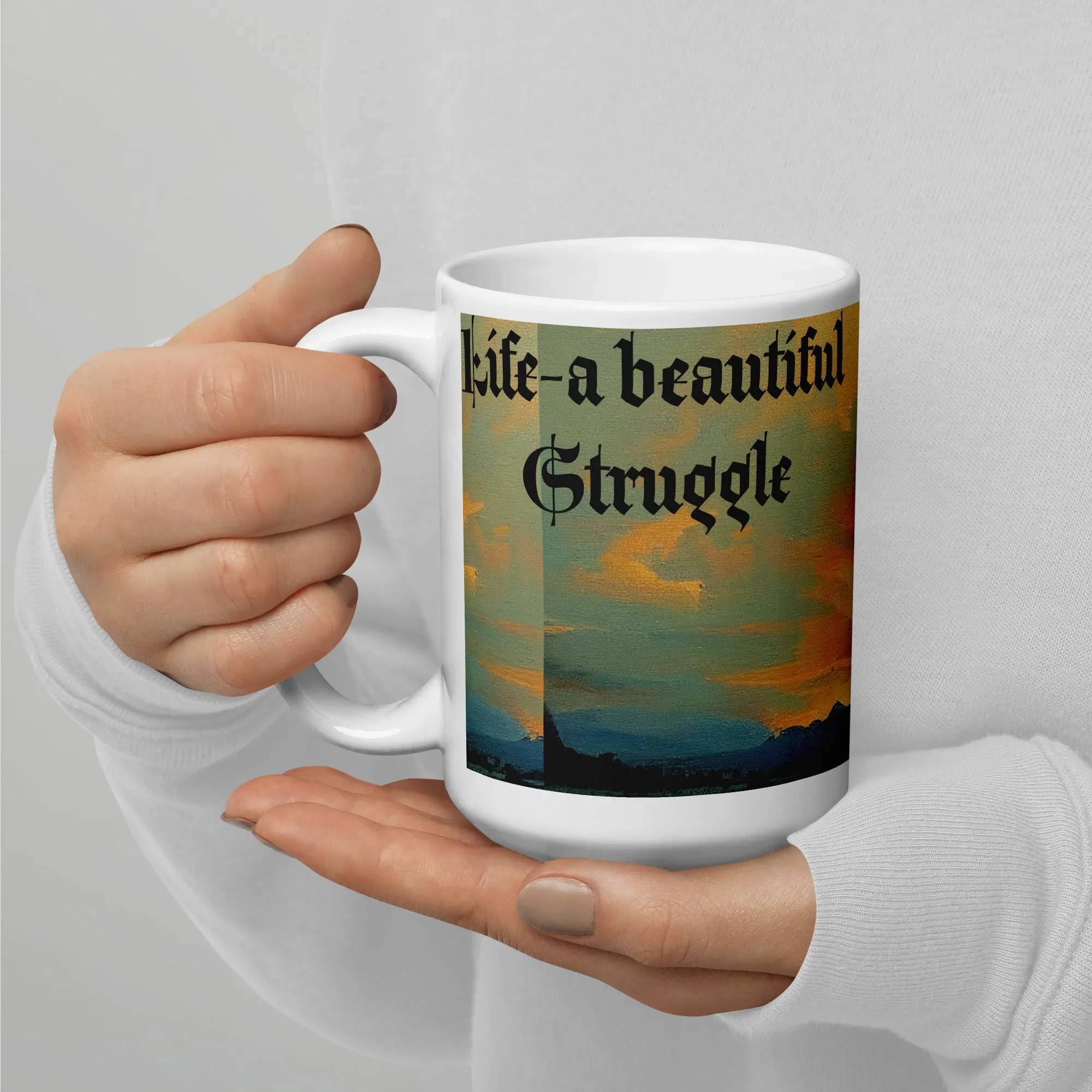 Coffee cup, White glossy mug, Gift for dad, mom, friends, family, teacher