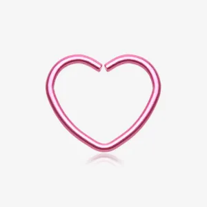 Colorline Heart Bendable Twist Hoop Ring