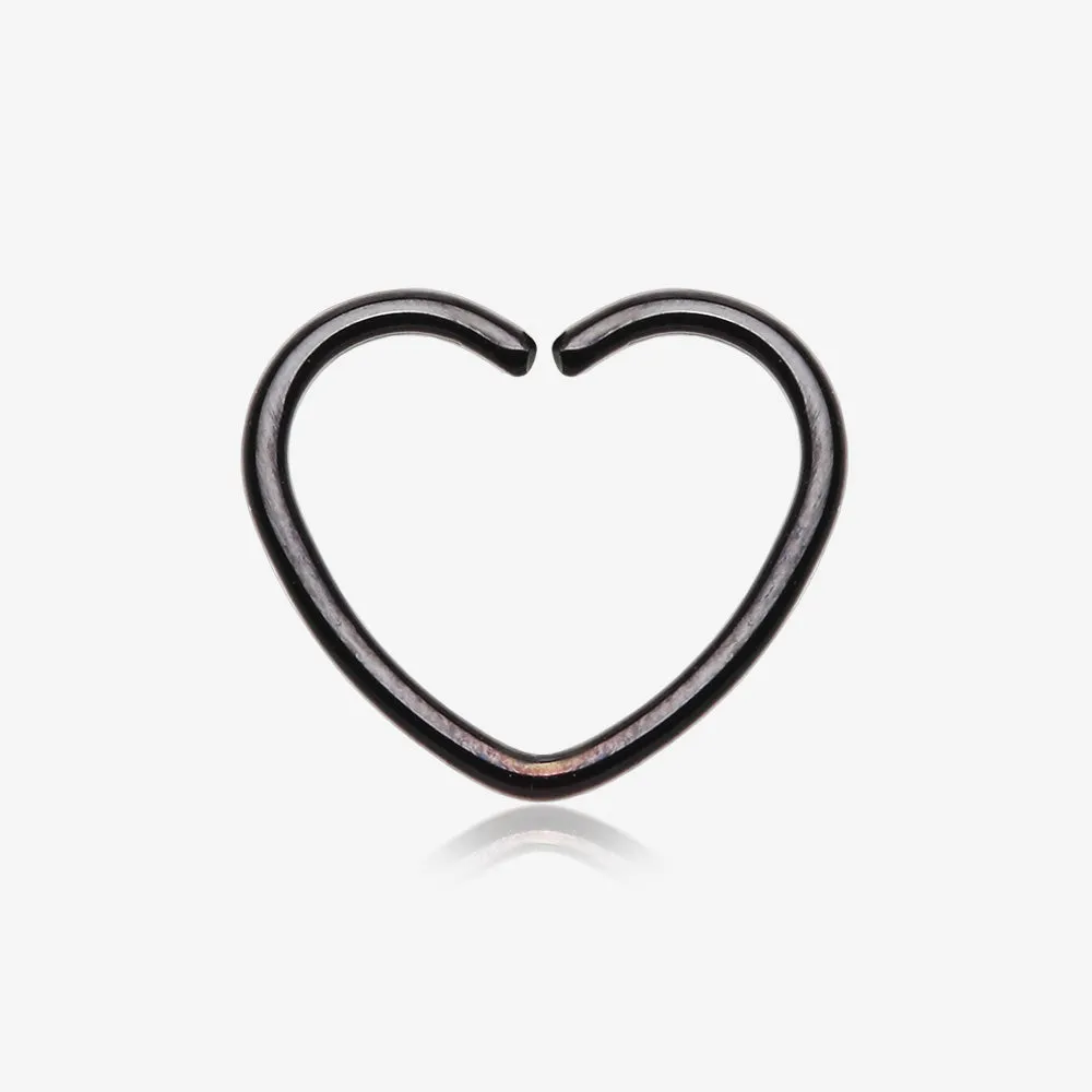 Colorline Heart Bendable Twist Hoop Ring