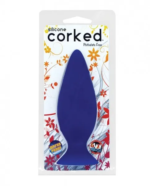 Corked Butt Plug Small - Blue