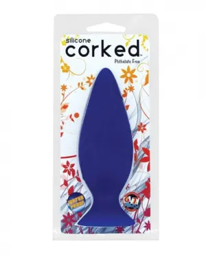 Corked Butt Plug Small - Blue