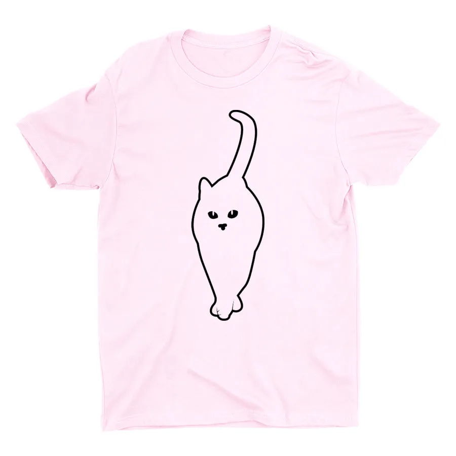 Cute Cat Graphic Cotton Tee