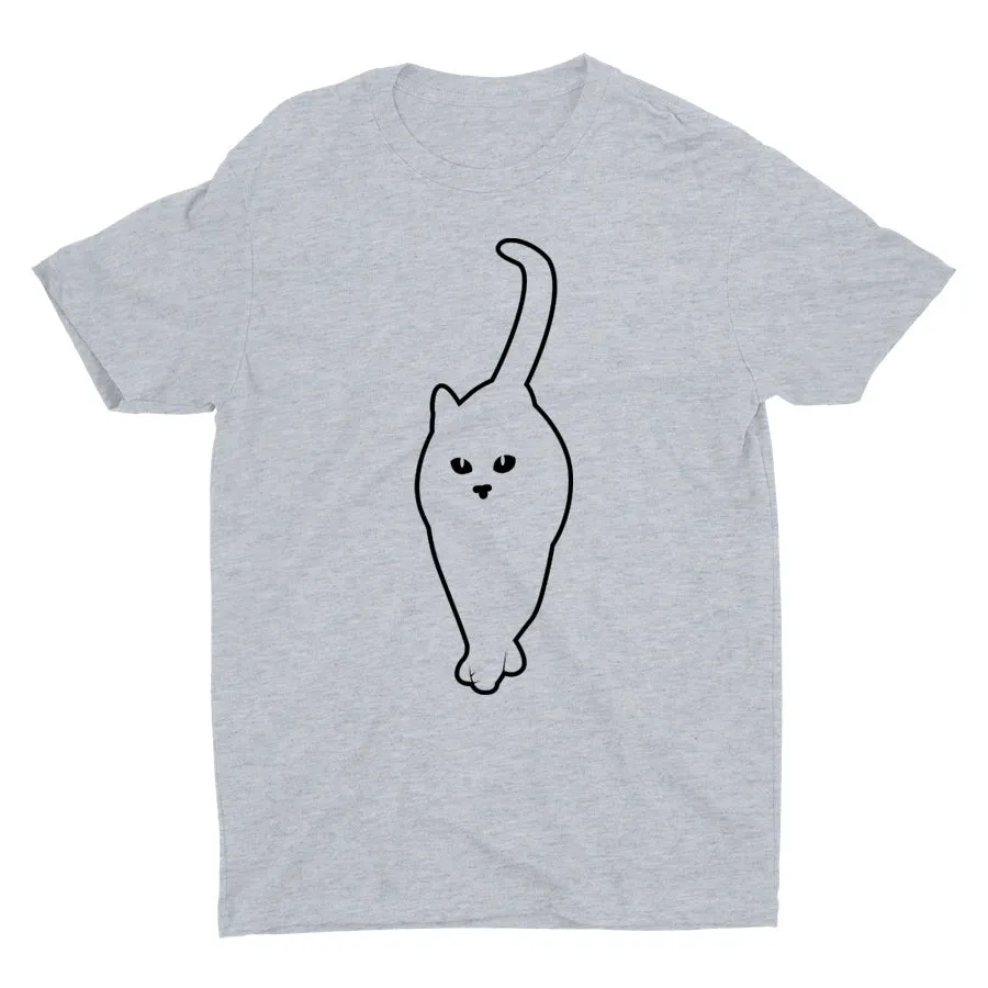 Cute Cat Graphic Cotton Tee