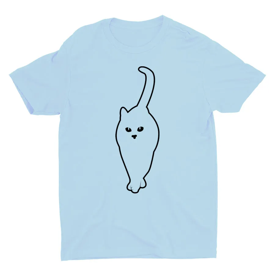 Cute Cat Graphic Cotton Tee