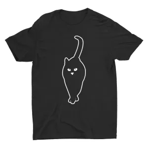 Cute Cat Graphic Cotton Tee